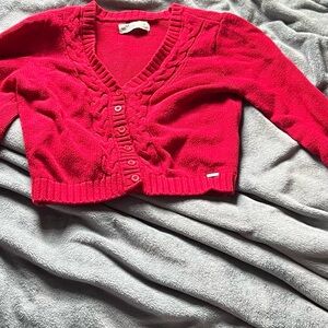 Hollister Red Cable Knit Women's Sweater